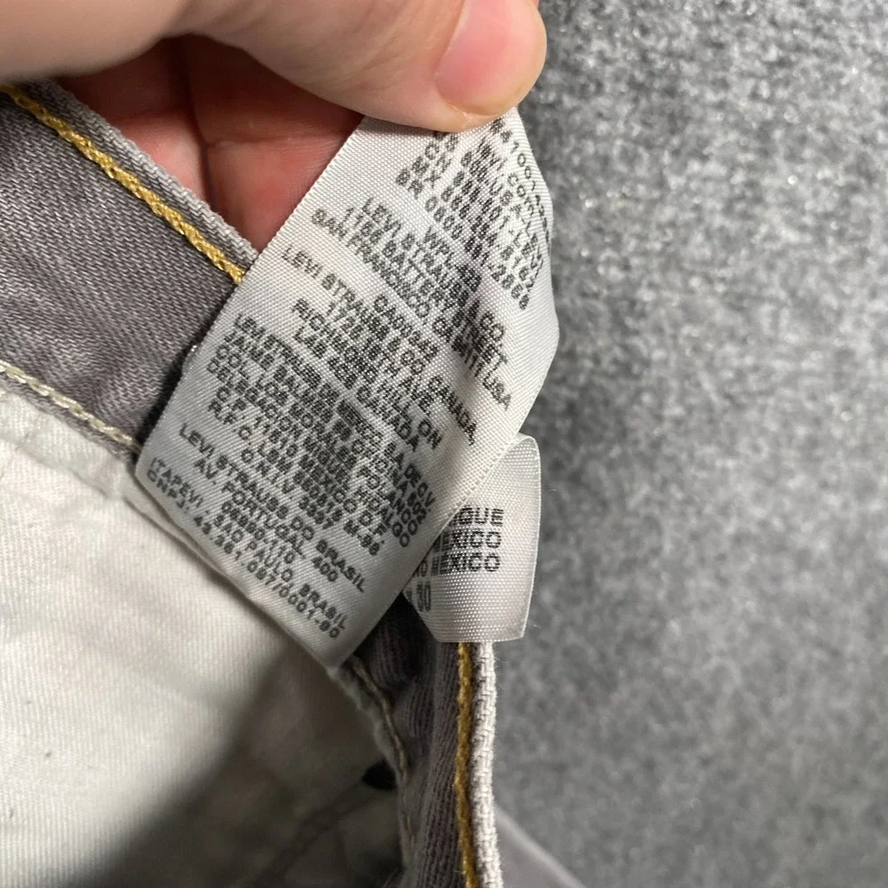 Levi's 501 XX Jeans Men's Size‎ 36x26 Gray Denim Stone Wash Button Fly